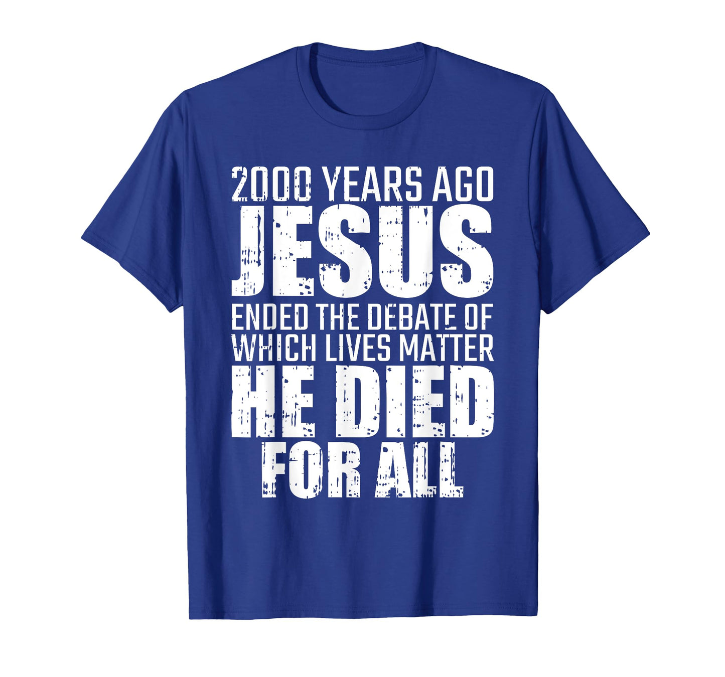 2000 Years Ago Jesus Ended The Debate Christmas Christian T-Shirt