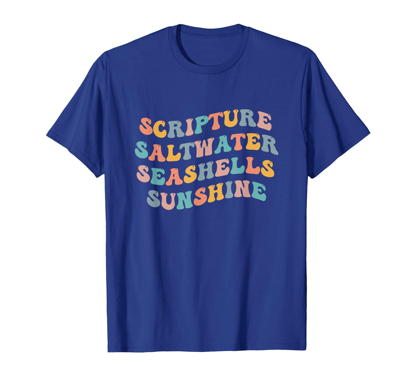 Scripture Saltwater Seashells Sunshine Christian Retreat God T-Shirt