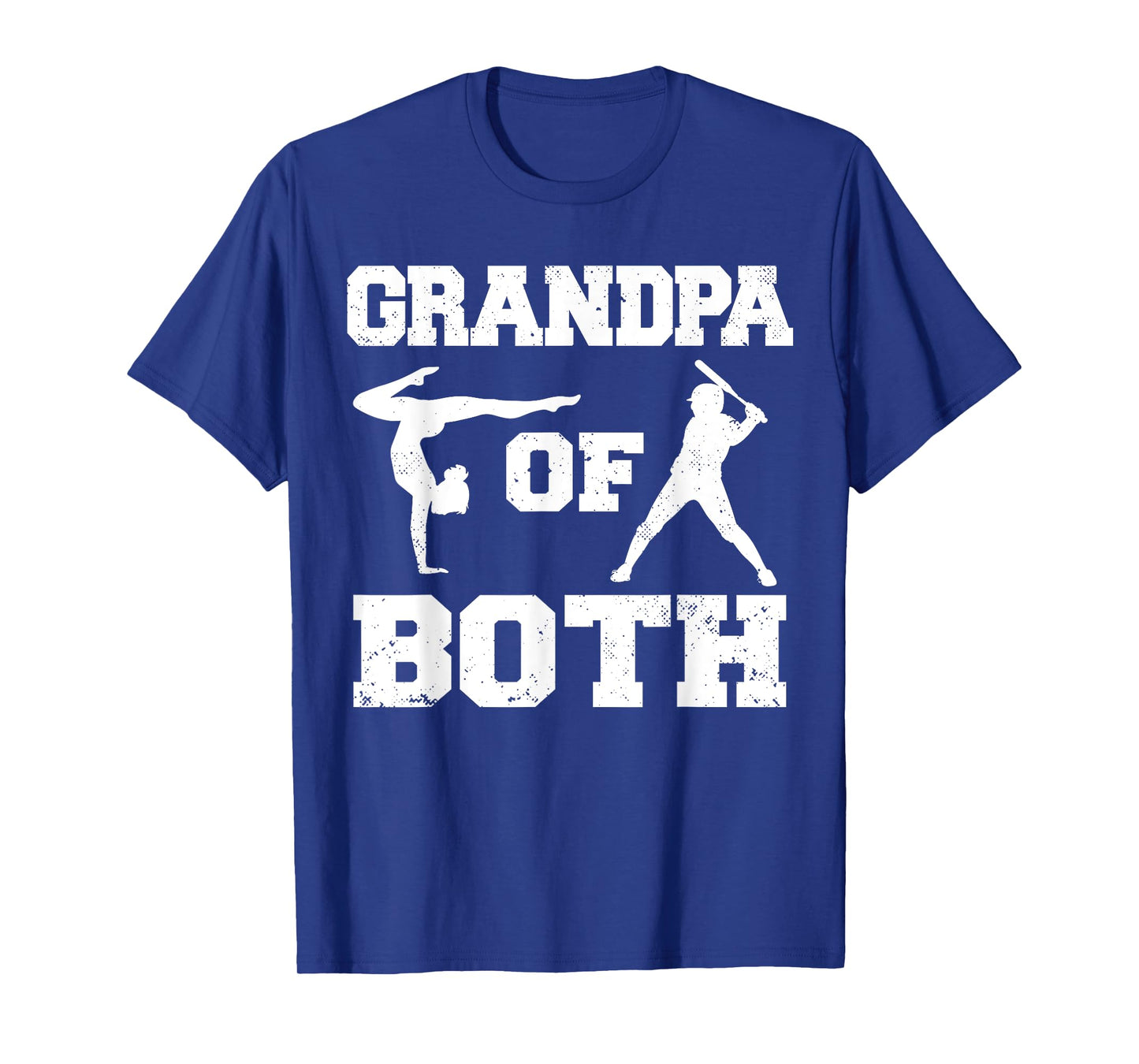 Grandpa Of Both Funny Baseball and Gymnastics Grandpa T-Shirt