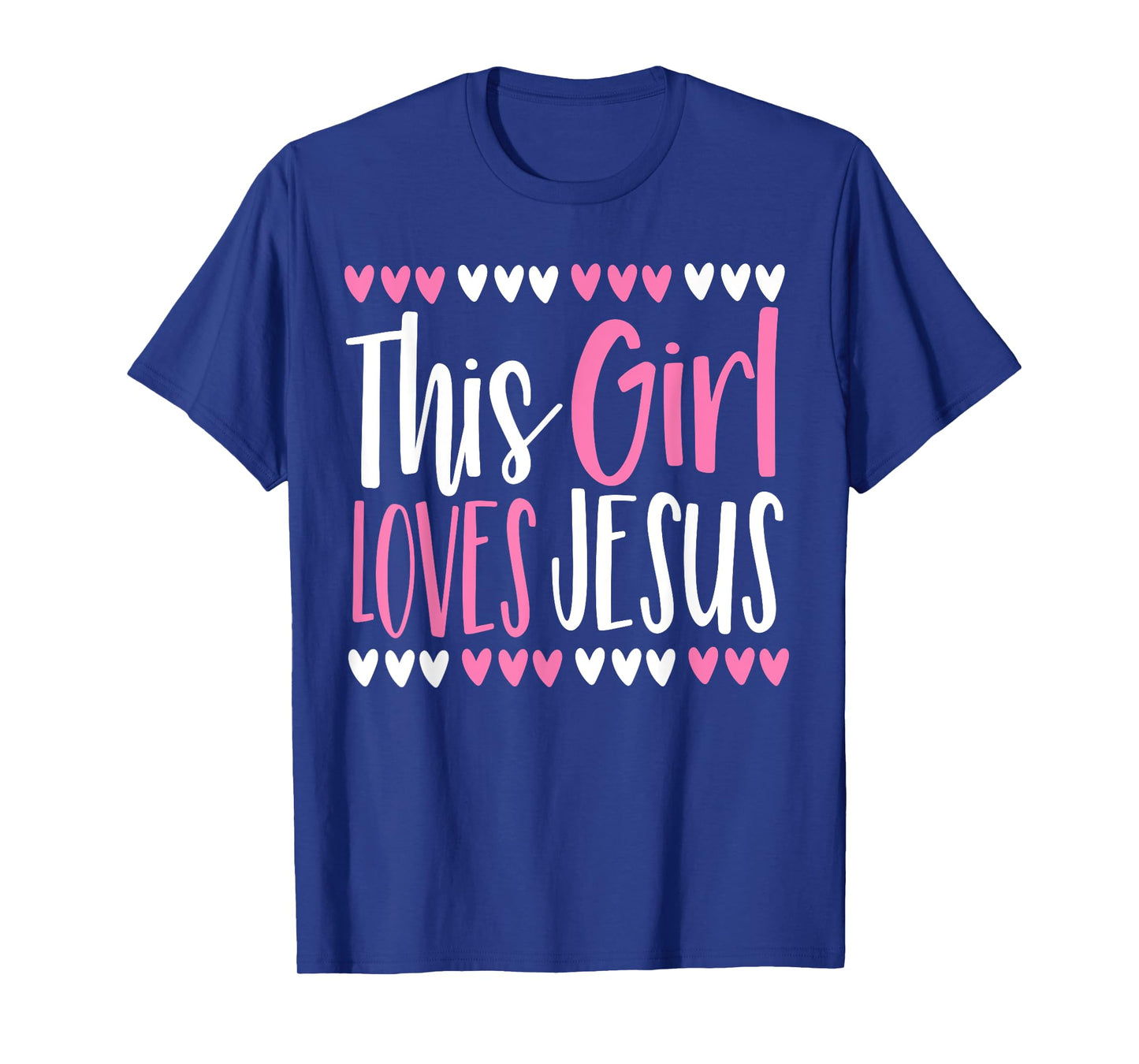 This Girl Loves Jesus Christian Women Kids Teen God Faith T-Shirt