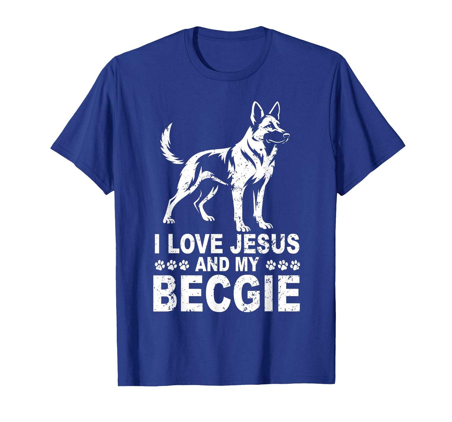 I Love Jesus and My Becgie Christian T-Shirt