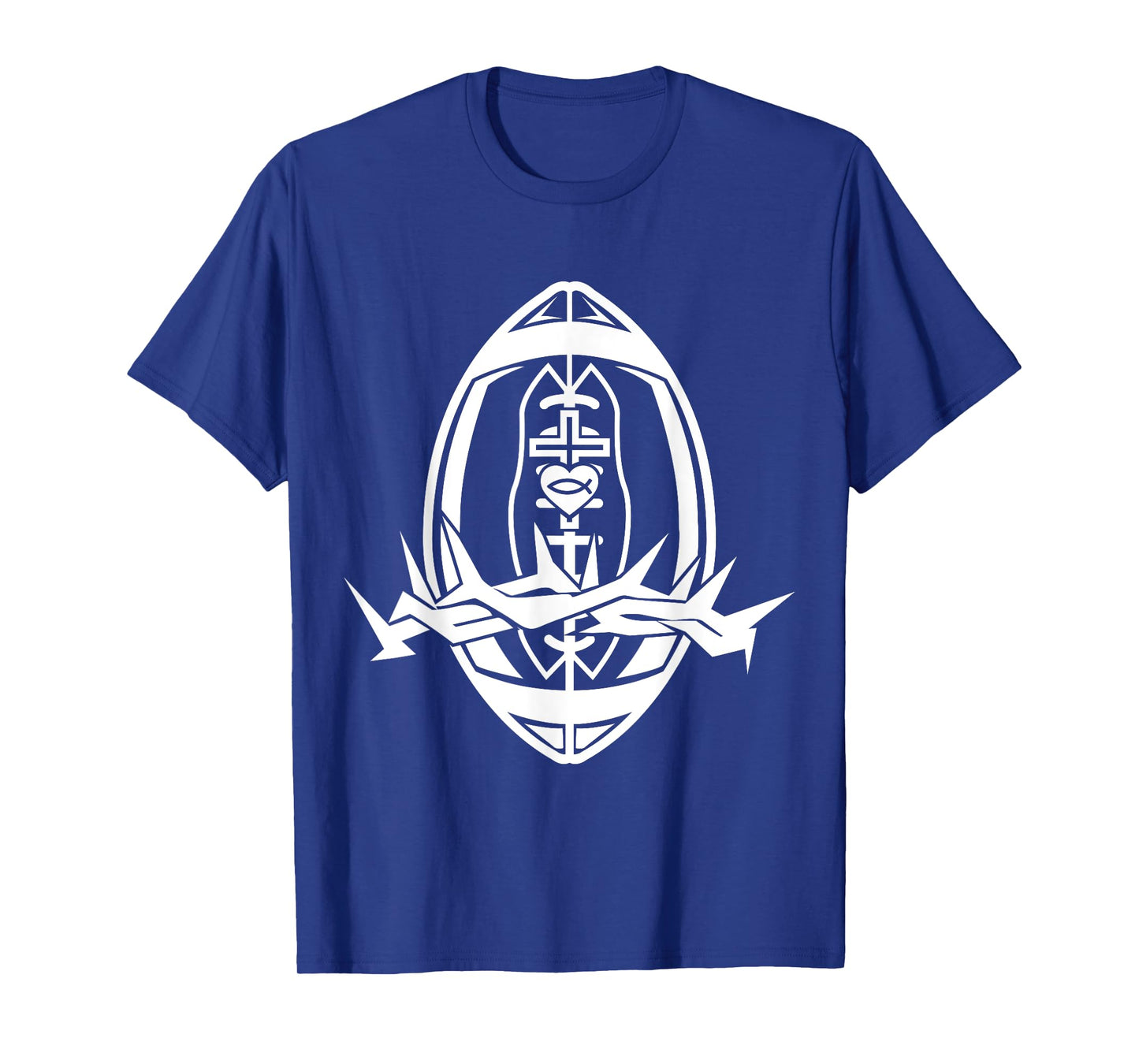 Religious Jesus Football Christ GOD Football T-Shirt