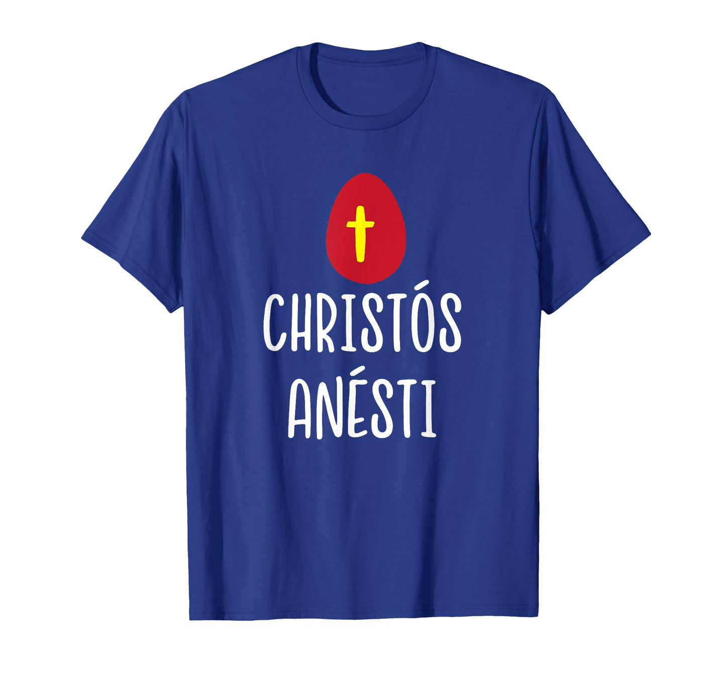 Christos Anesti Greek Easter Red Egg with Cross T-Shirt