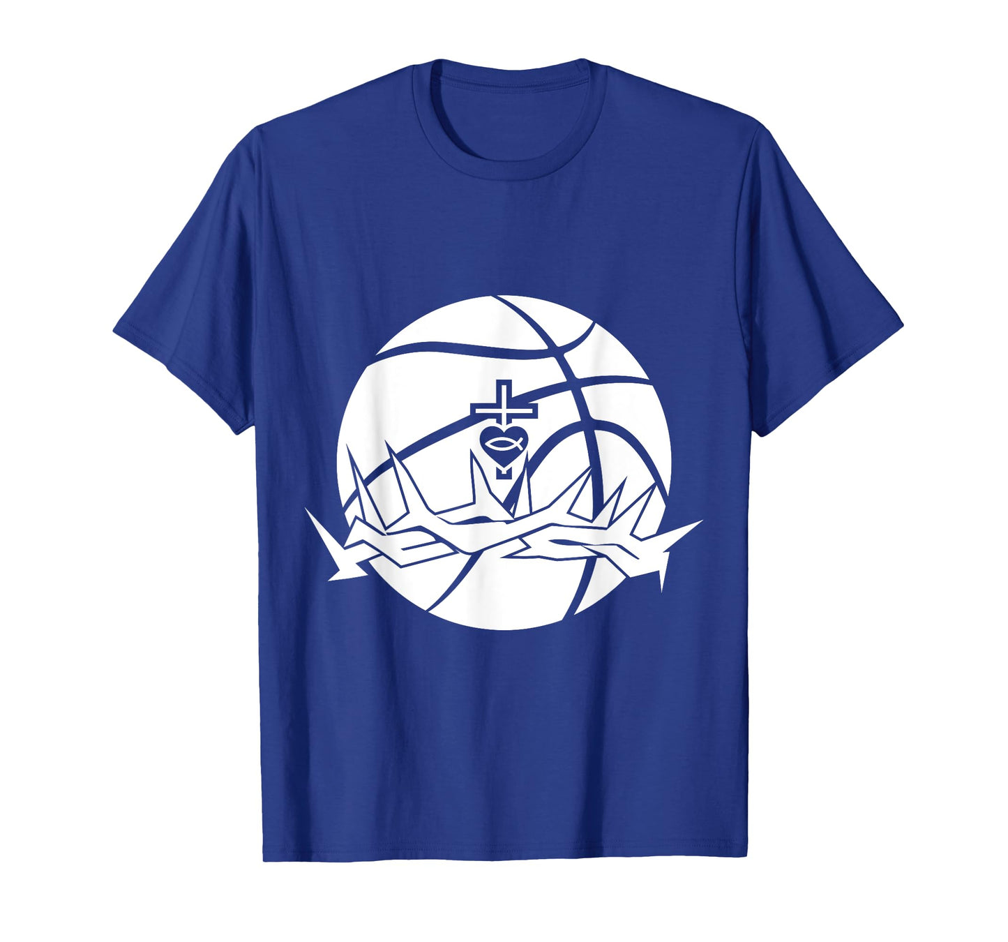 Religious Jesus Basketball Christ GOD Basketball T-Shirt