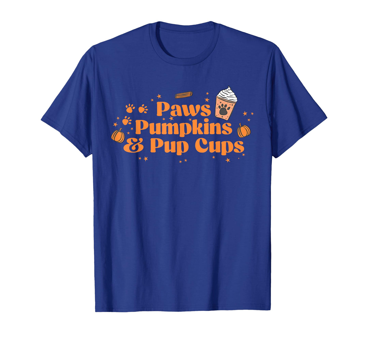 Paws Pumpkins & Pup Cups Thanksgiving Design T-Shirt