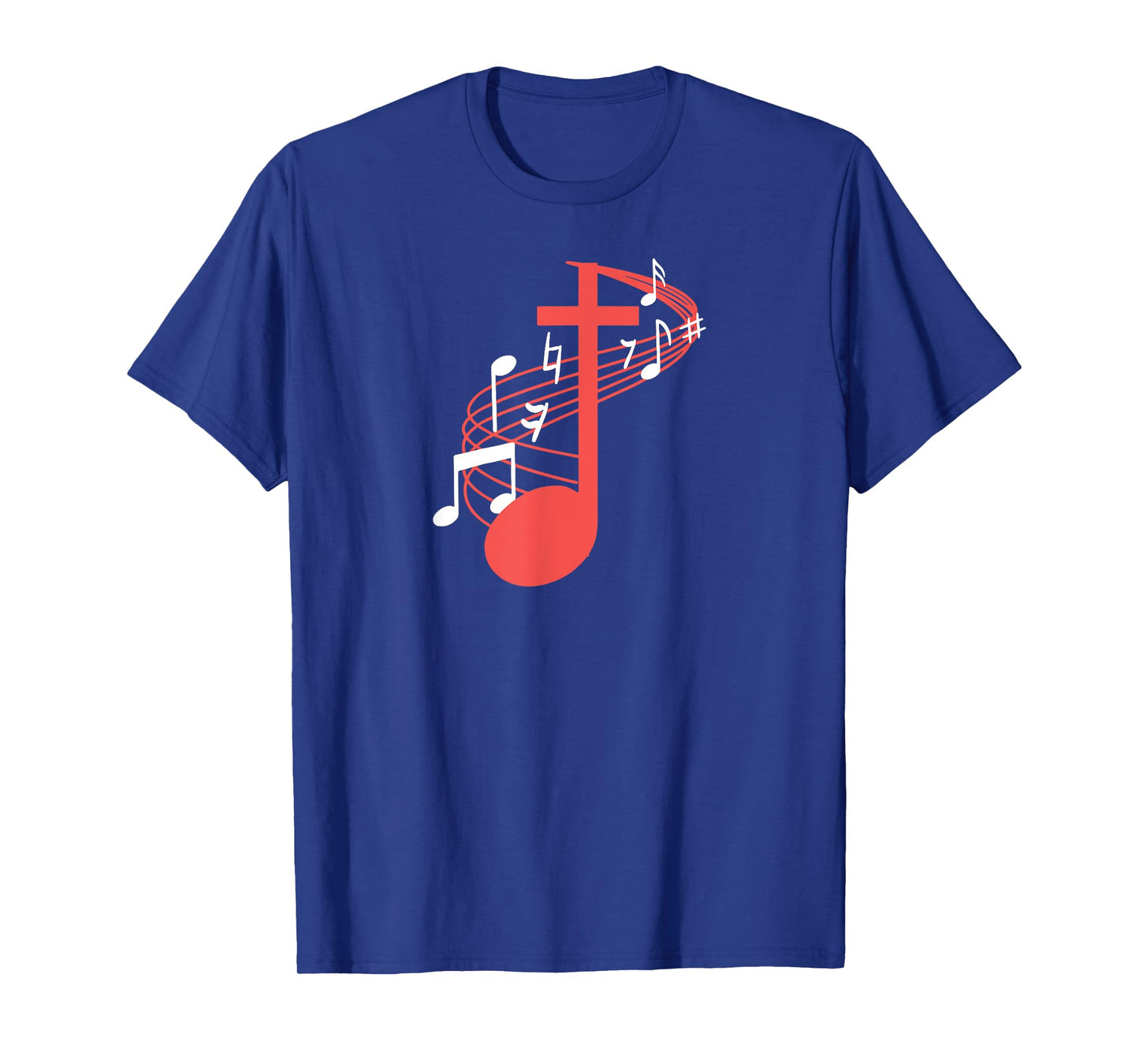 melodious Notes Cross, Jesus Church Music Choir T-Shirt