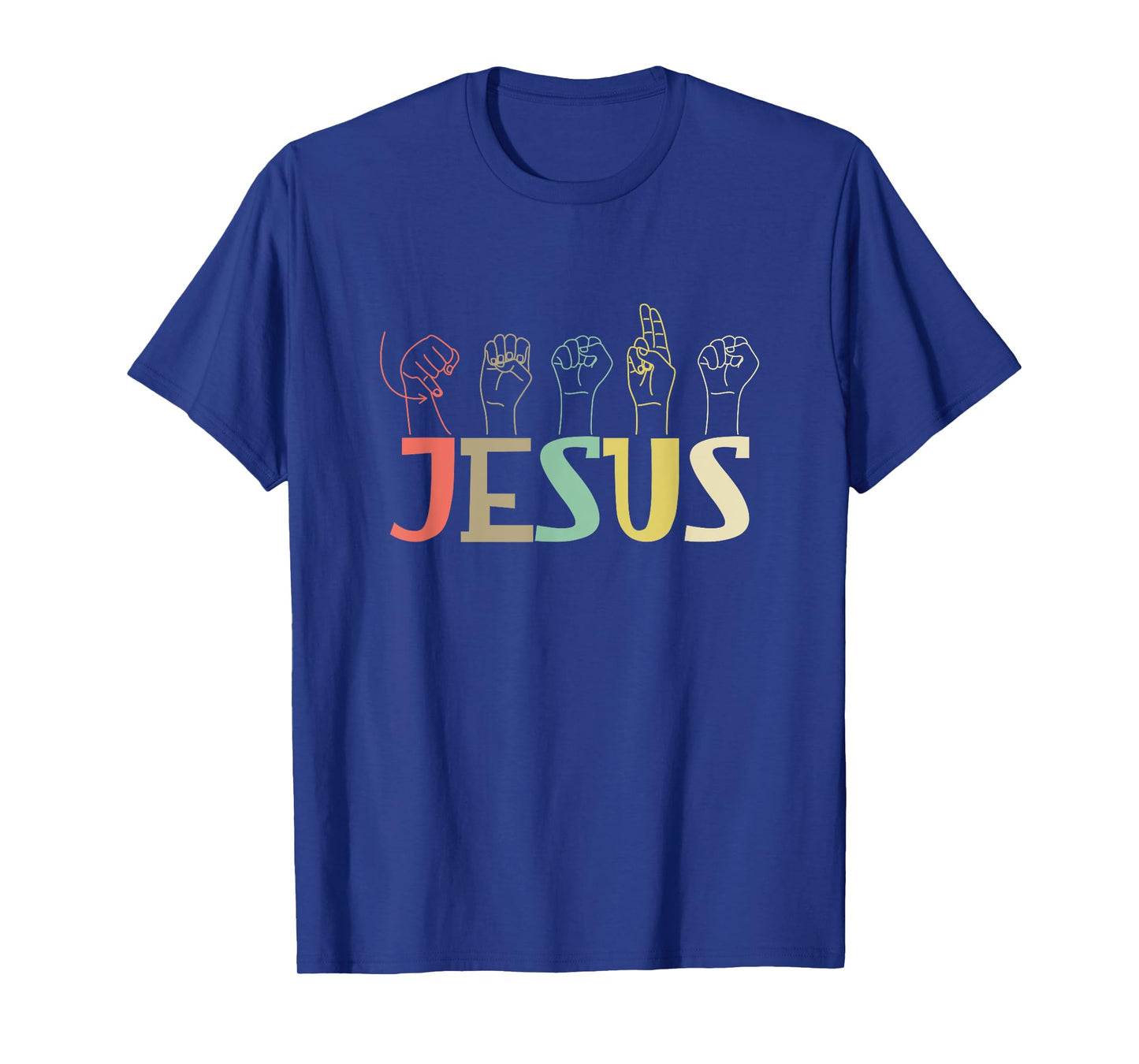 Jesus ASL Christian Deaf D/HH ASL Teacher Sign Language Men Women T-Shirt
