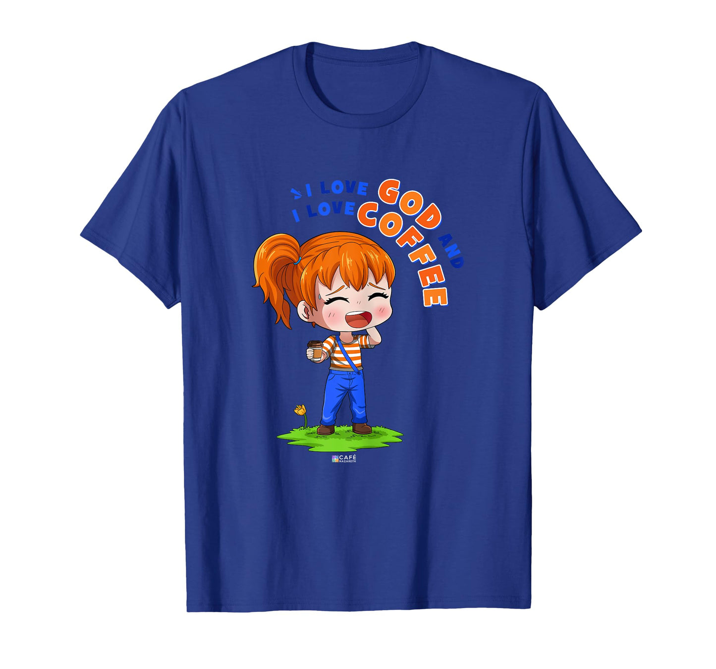 Coffee and God - Lina - Christian girl T-Shirt
