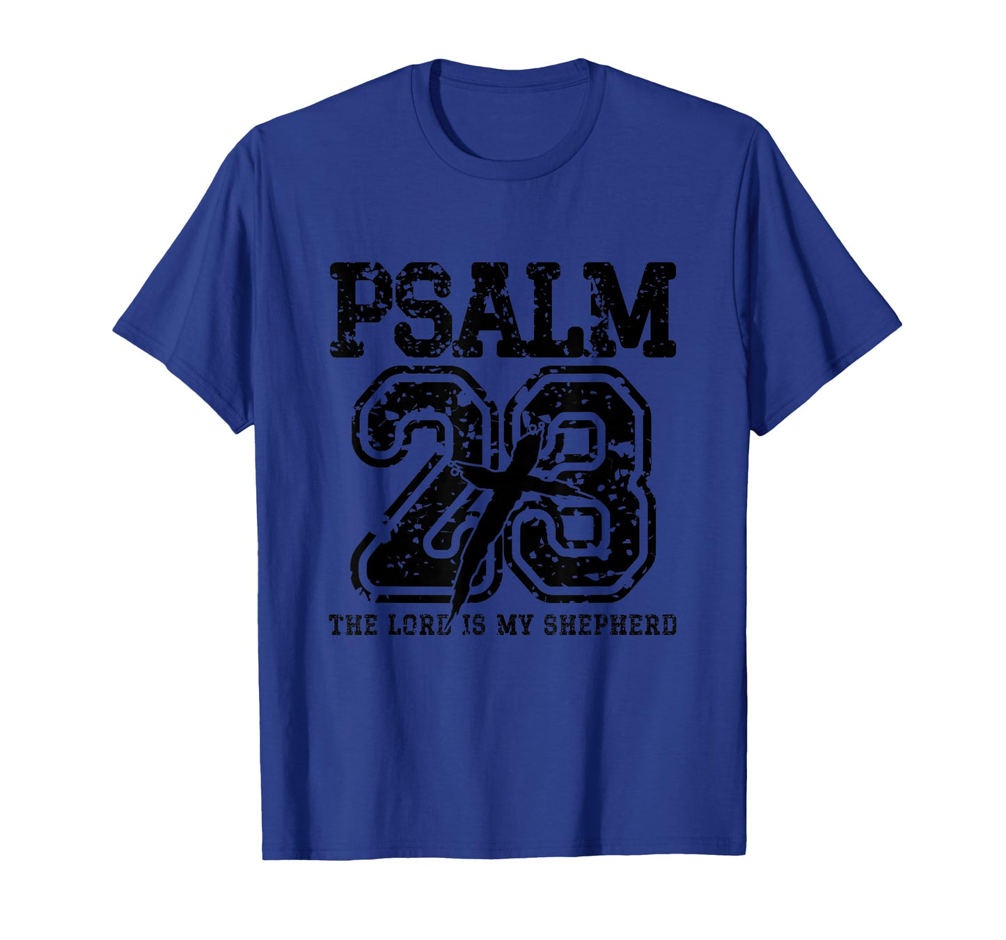 Retro Psalm 23 The Lord is My Shepherd Christian Faith T-Shirt