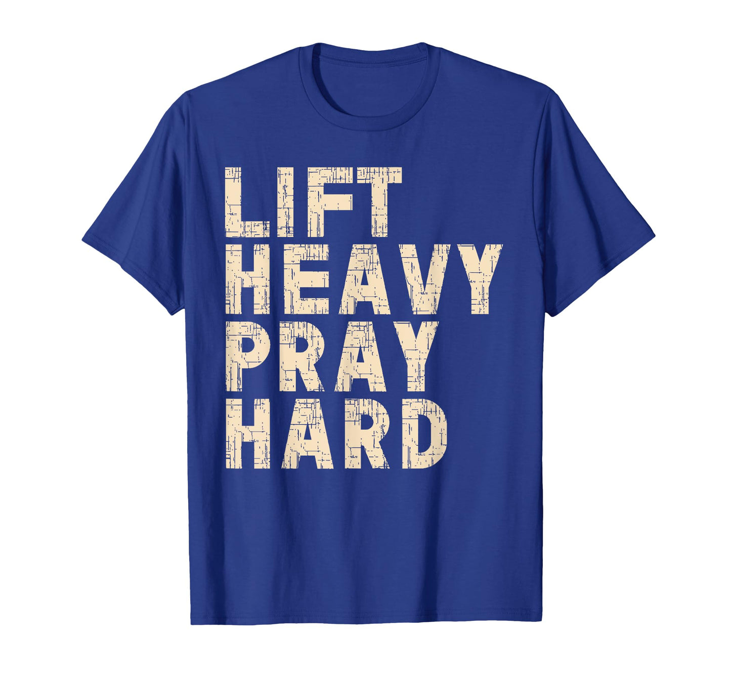 God's Gym Christian Gym Lover Workout Lift Heavy Pray Hard T-Shirt