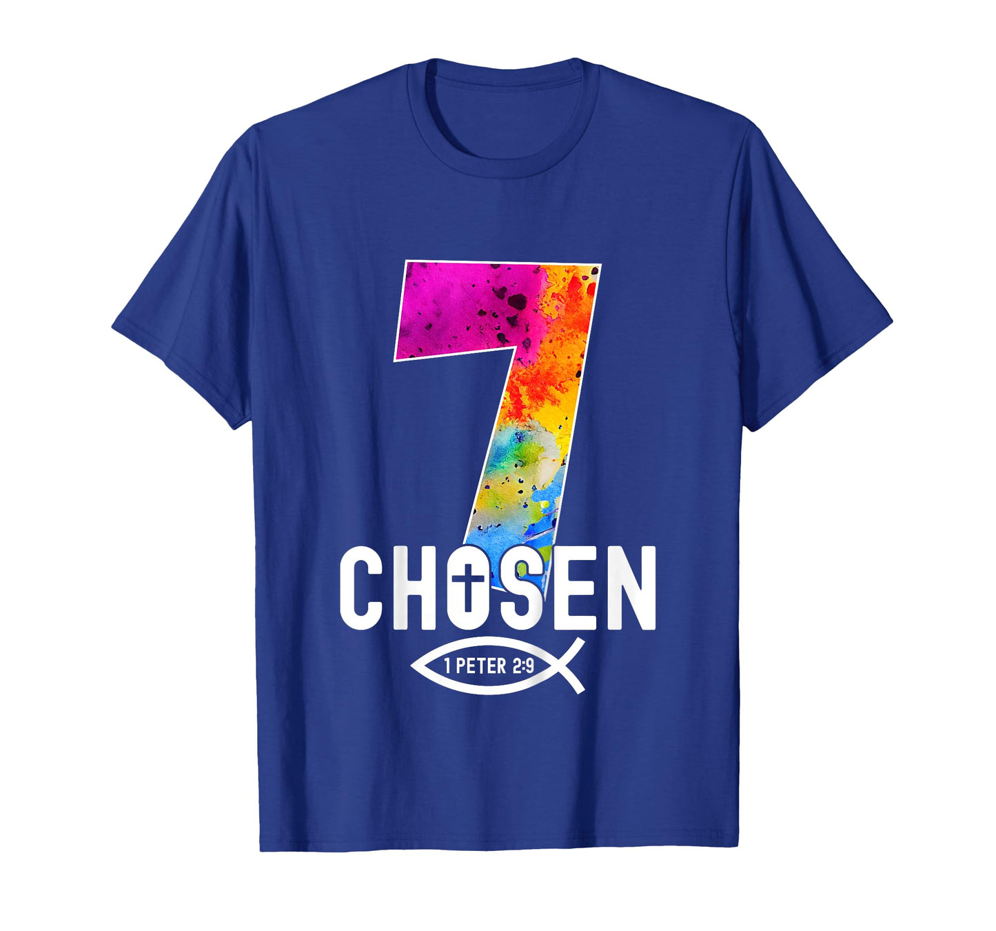Chosen 7 Religious 7 Years Jesus 7TH Birthday T-Shirt