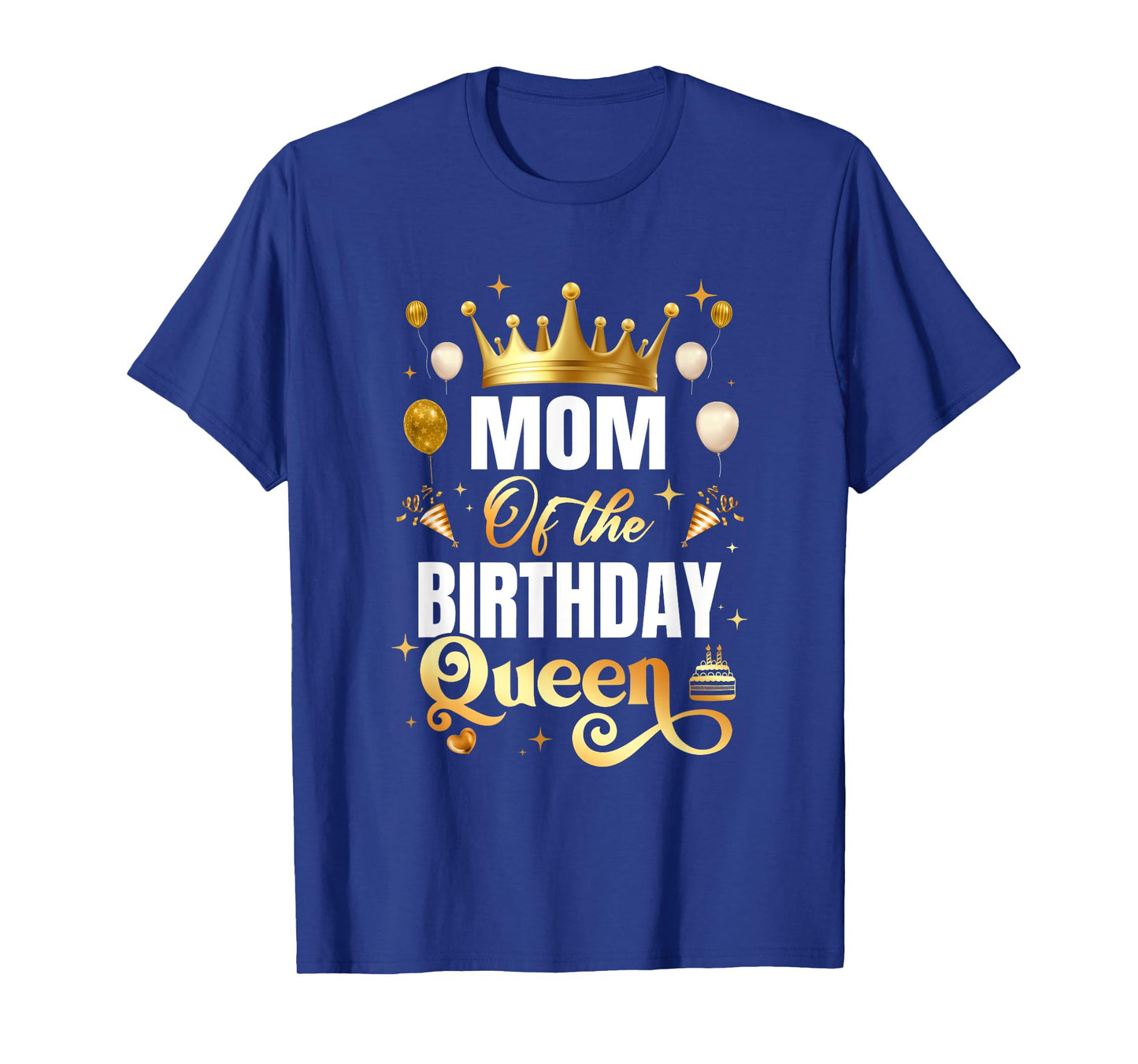 Mom Of The Birthday Queen Funny Matching Birthday Party T-Shirt