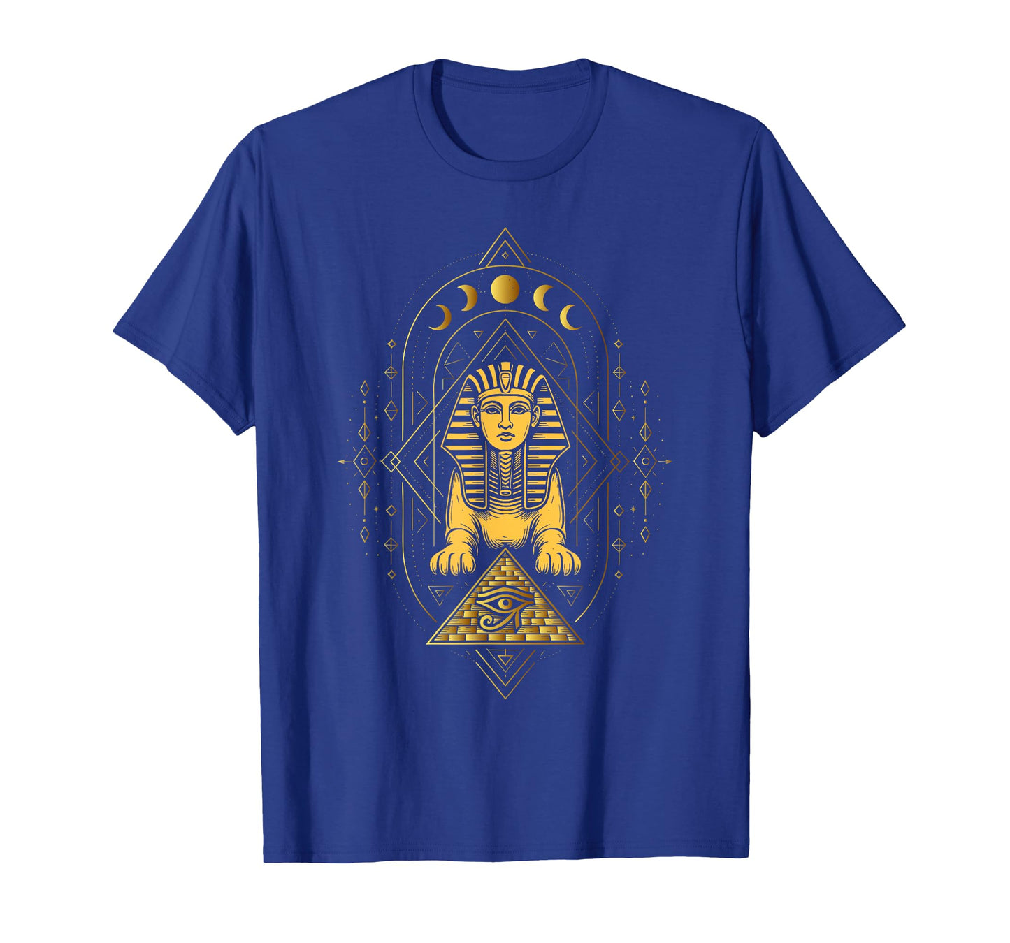 Sacred Geometry Sphinx Pyramid Horus Eye Ancient Egypt T-Shirt