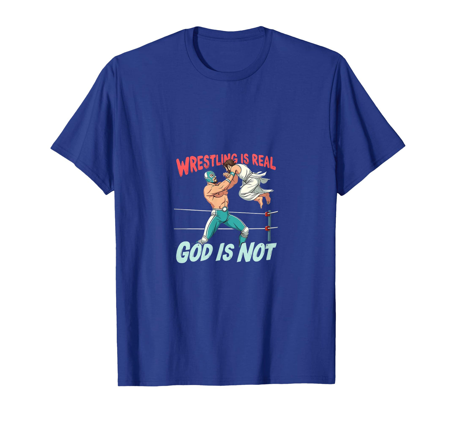 Funny Atheist Wrestling Humor Religion Jesus T-Shirt