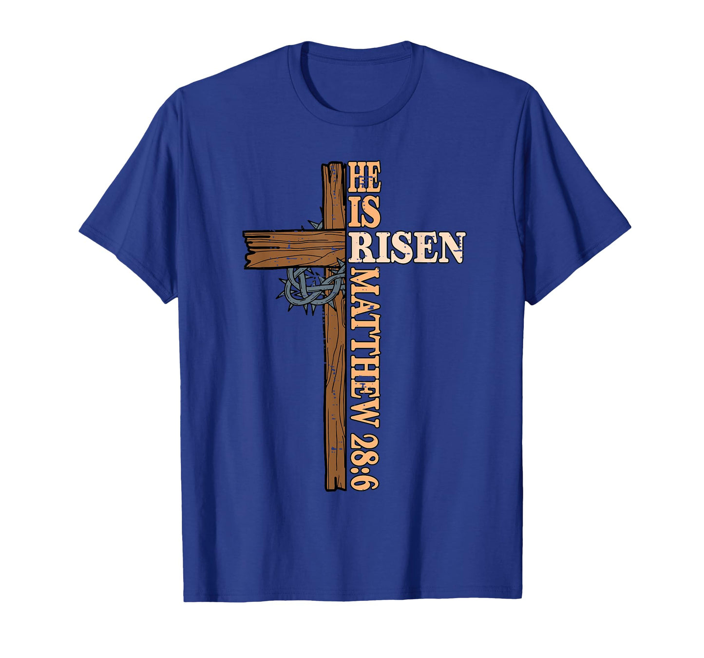 He Is Risen Easter Cross Jesus Christian Men Women Kid Youth T-Shirt