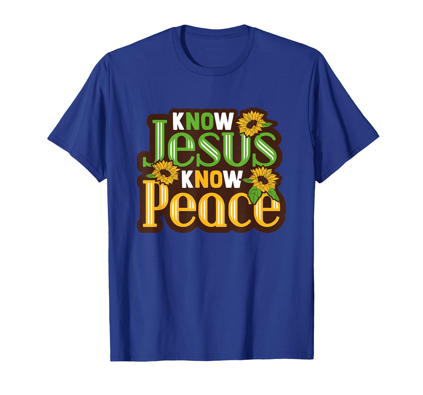 Biblicial Bible "No Jesus No Peace" Christ for Bible Student T-Shirt