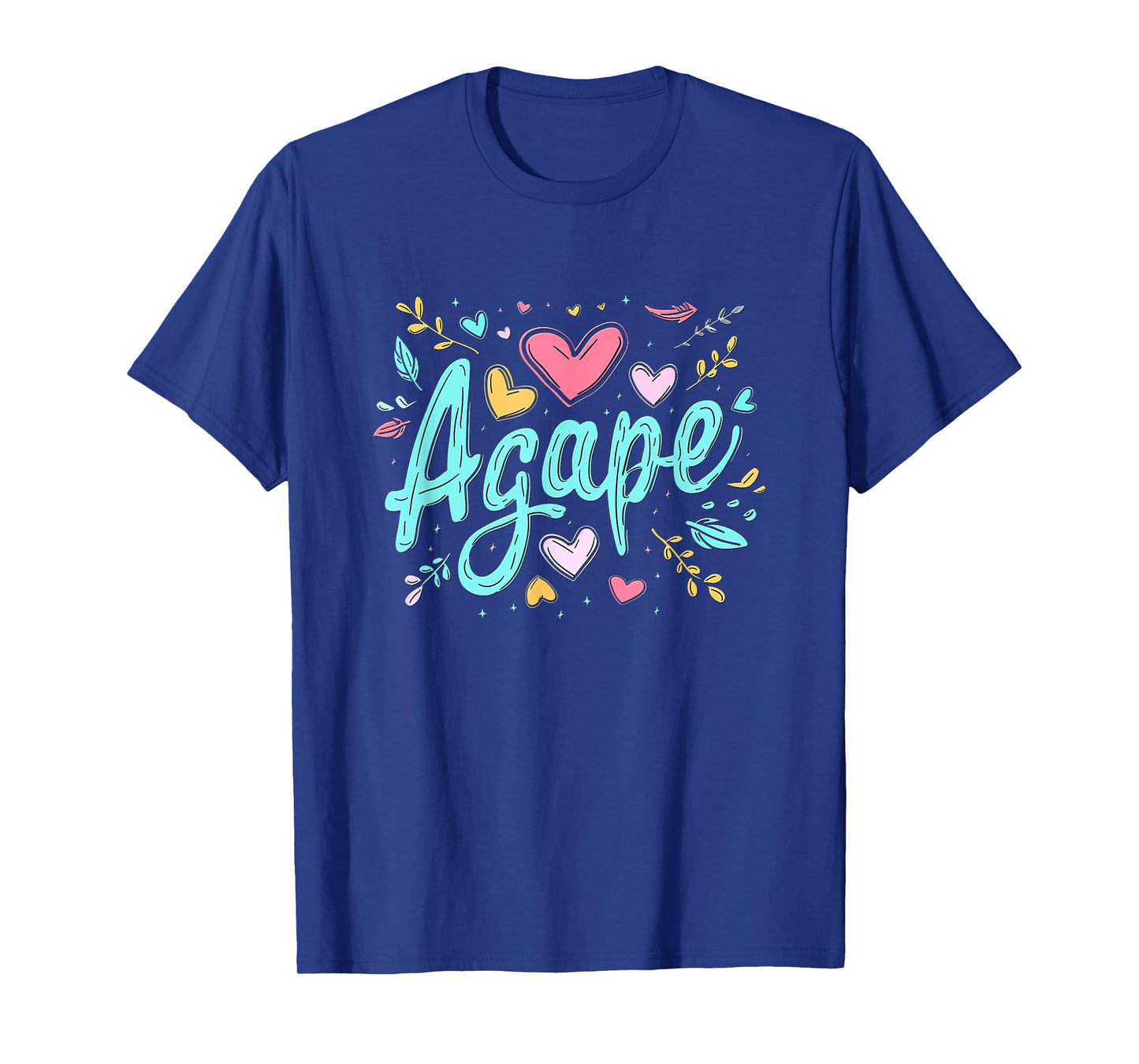 Agape Old Greek Christian Apparel - Christian Faith - Love Agape T-Shirt - Unisex-Adults - Black - Small - Short Sleeve - T-Shirt