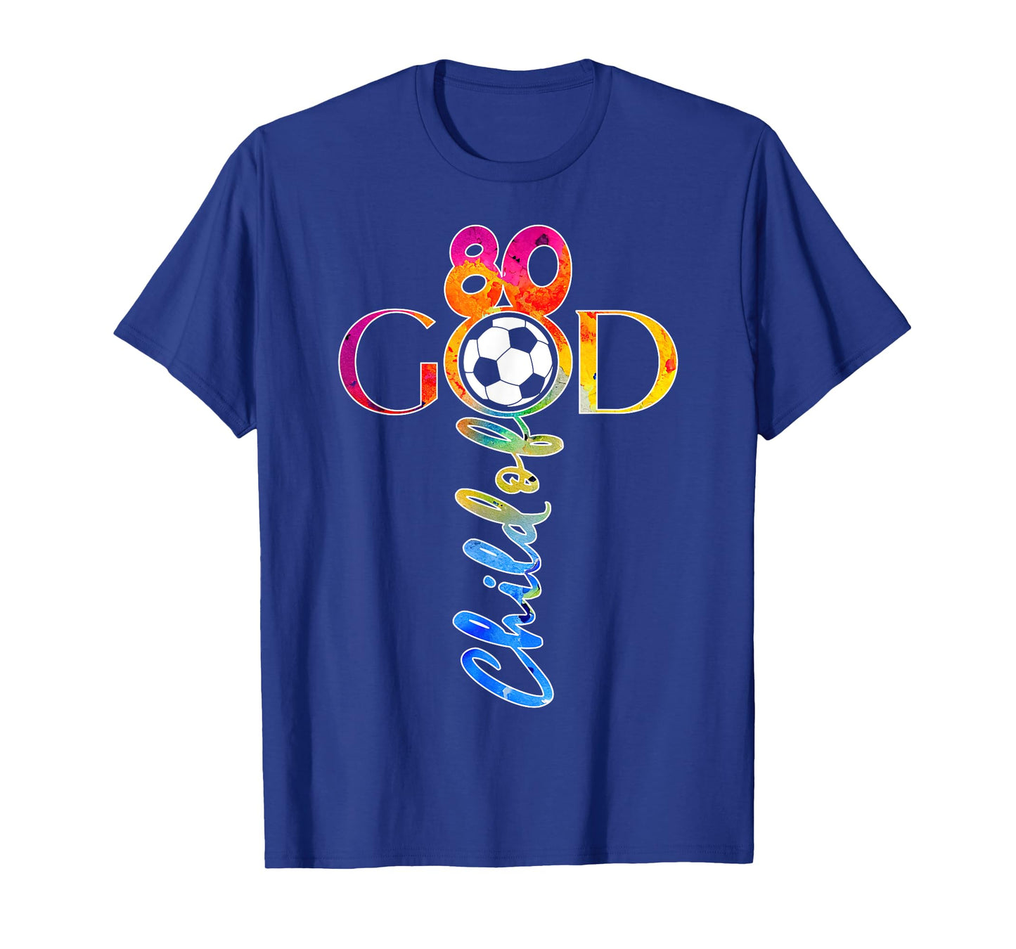 JESUS 80 YEARS CHILD OF GOD SOCCER 80TH BIRTHDAY T-Shirt