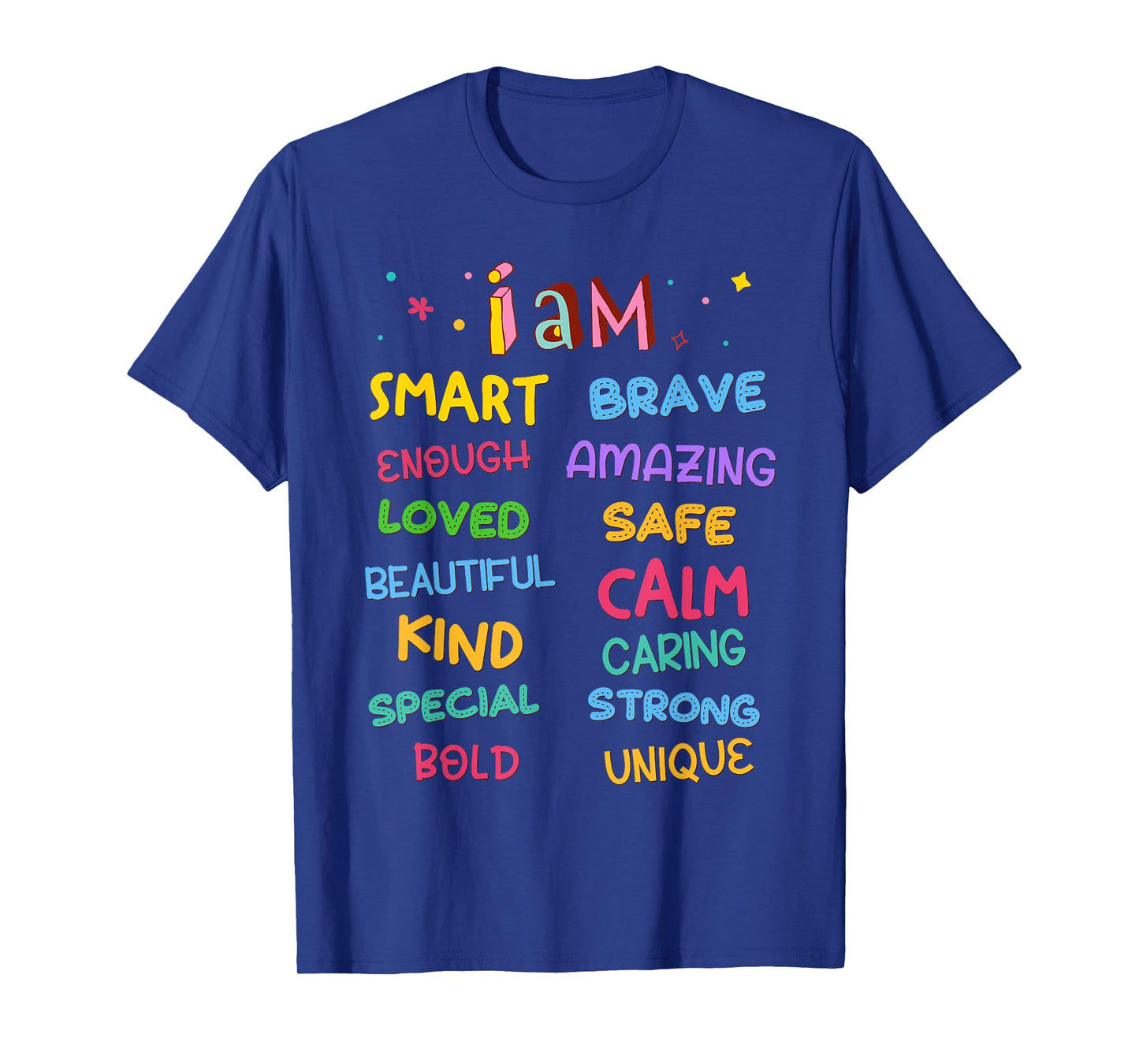 I Am Daily Affirmation Colorful Christian Kids Toddler Girls T-Shirt