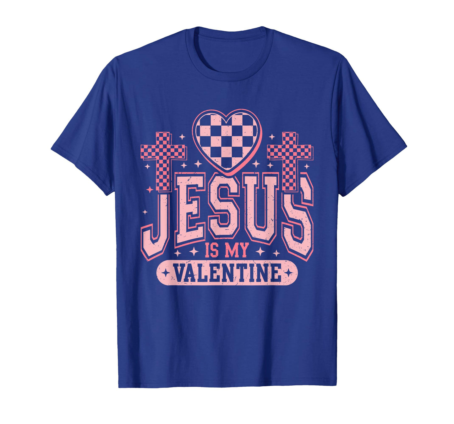 Christian Jesus Is My Valentine Day Religious Heart Women T-Shirt