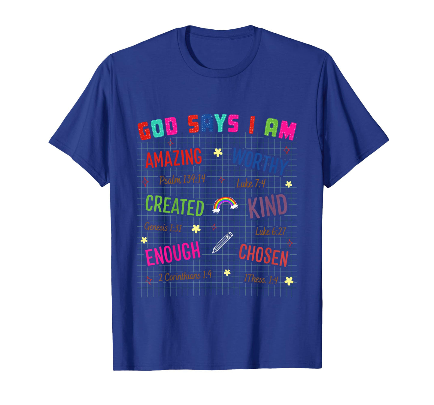 Kids Christian Lovers God Says I Am Faith Kids God Says I Am T-Shirt