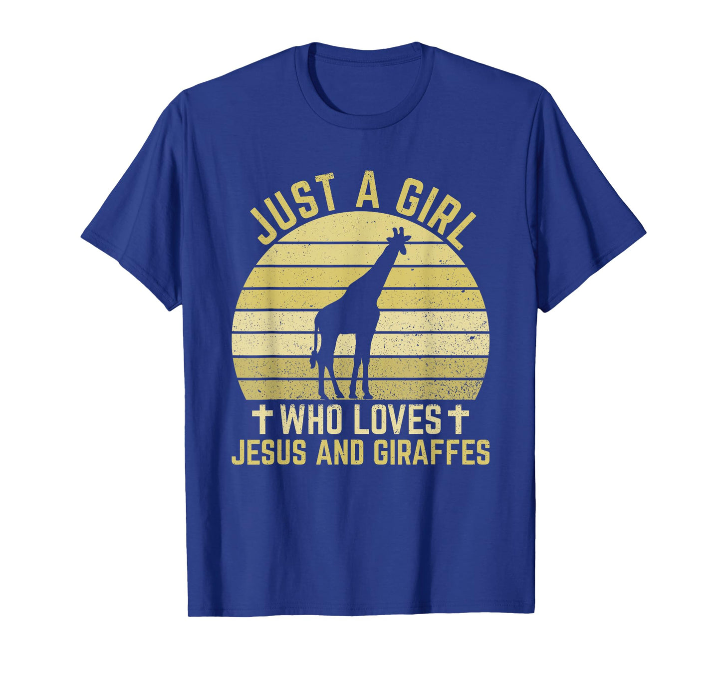Jesus And Giraffes - Christian Girl And Women T-Shirt