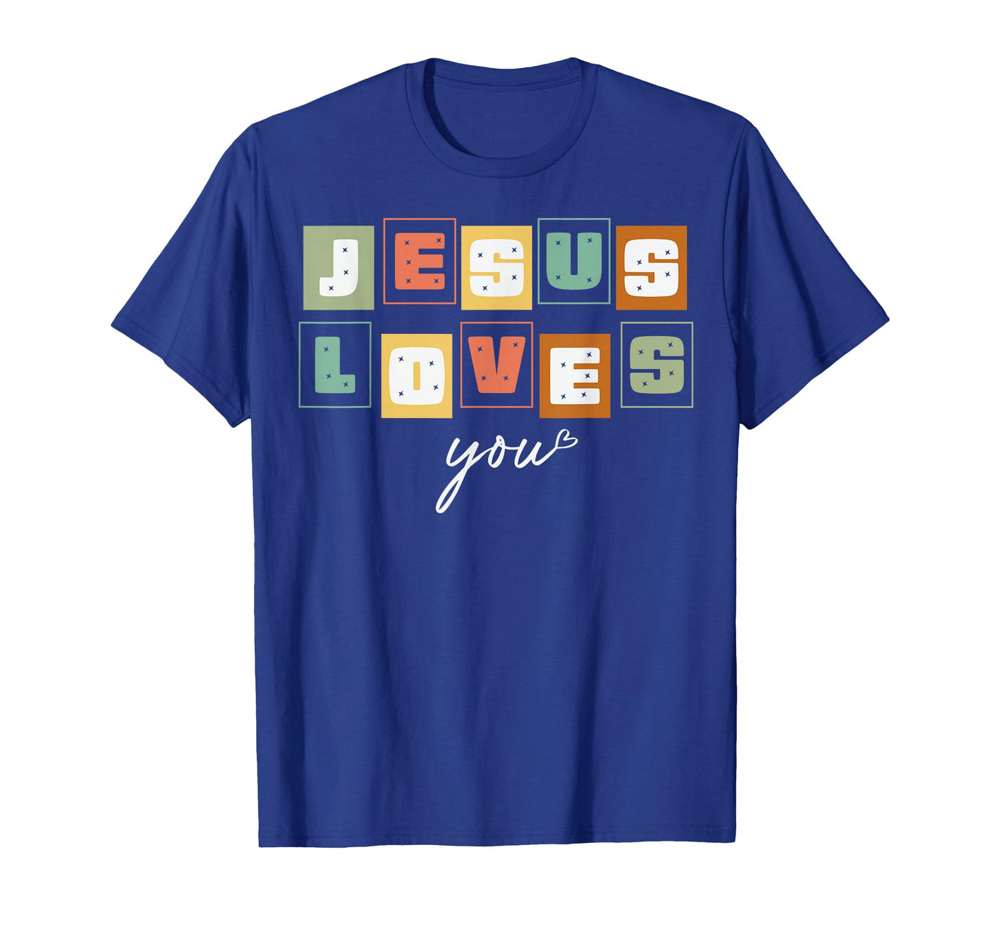 Jesus Loves You Christian Faith Retro Vintage T-Shirt