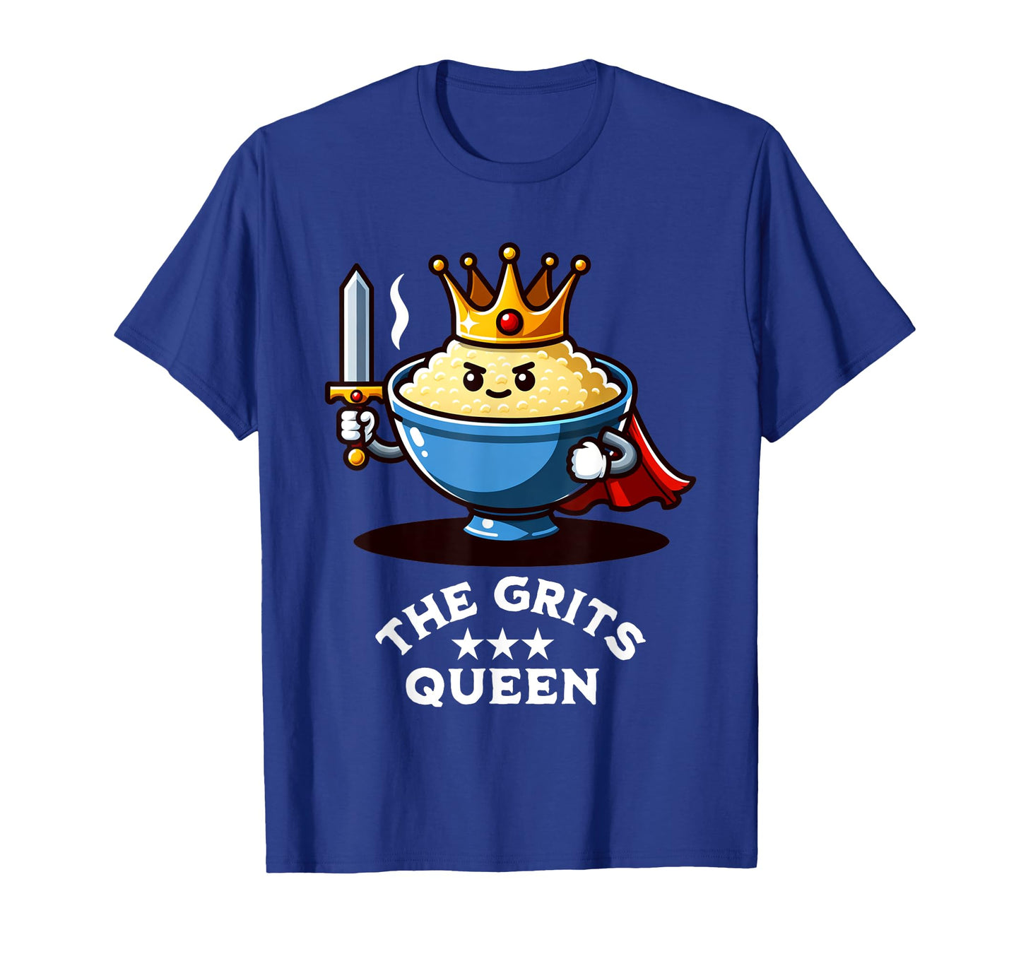 Grits Queen Funny Bowl of Grits Southern Breakfast Meal T-Shirt