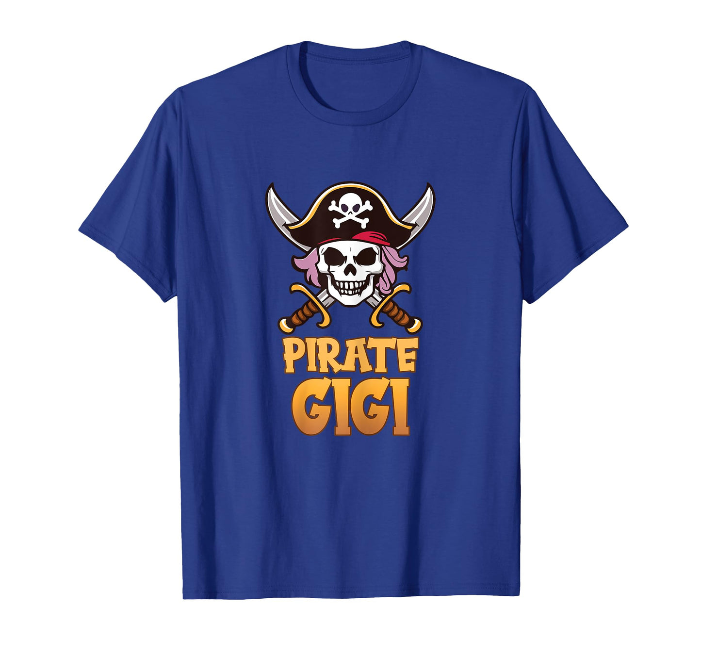 Pirate Gigi Funny Captain Matching Grandma Halloween Costume T-Shirt