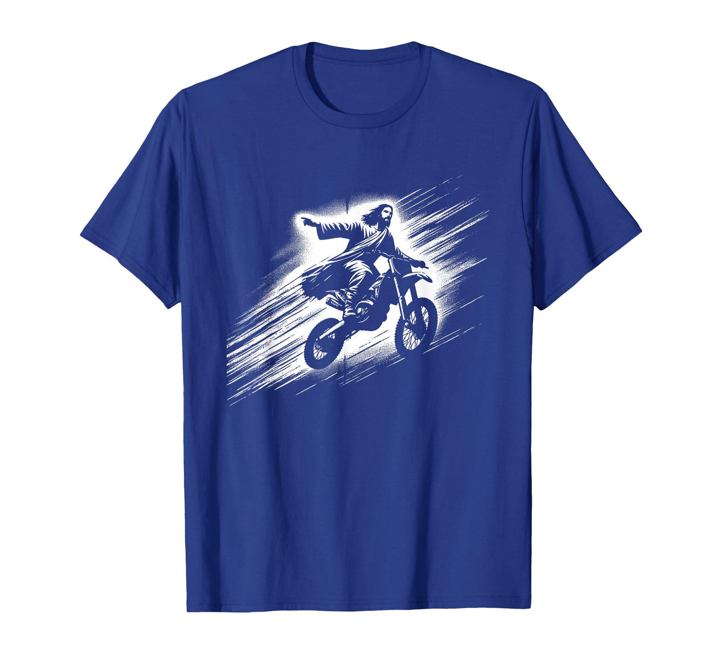 Jesus On Dirt Bike - Funny Christian Motorcycle Lover T-Shirt