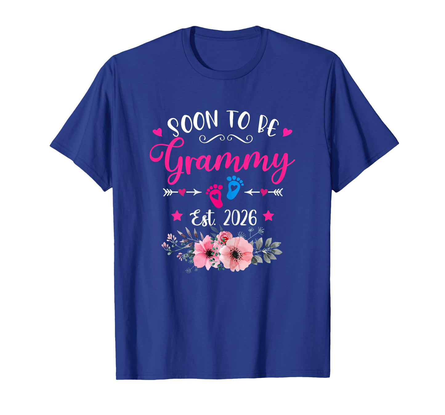 Soon To Be Grammy Est 2026 Promoted To Mother's Day Floral T-Shirt