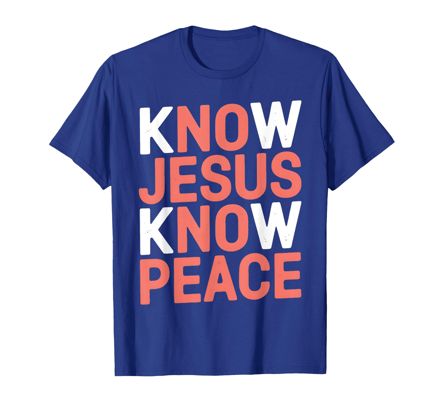 Know Jesus Know Peace Cool Religion God Church Christian T-Shirt
