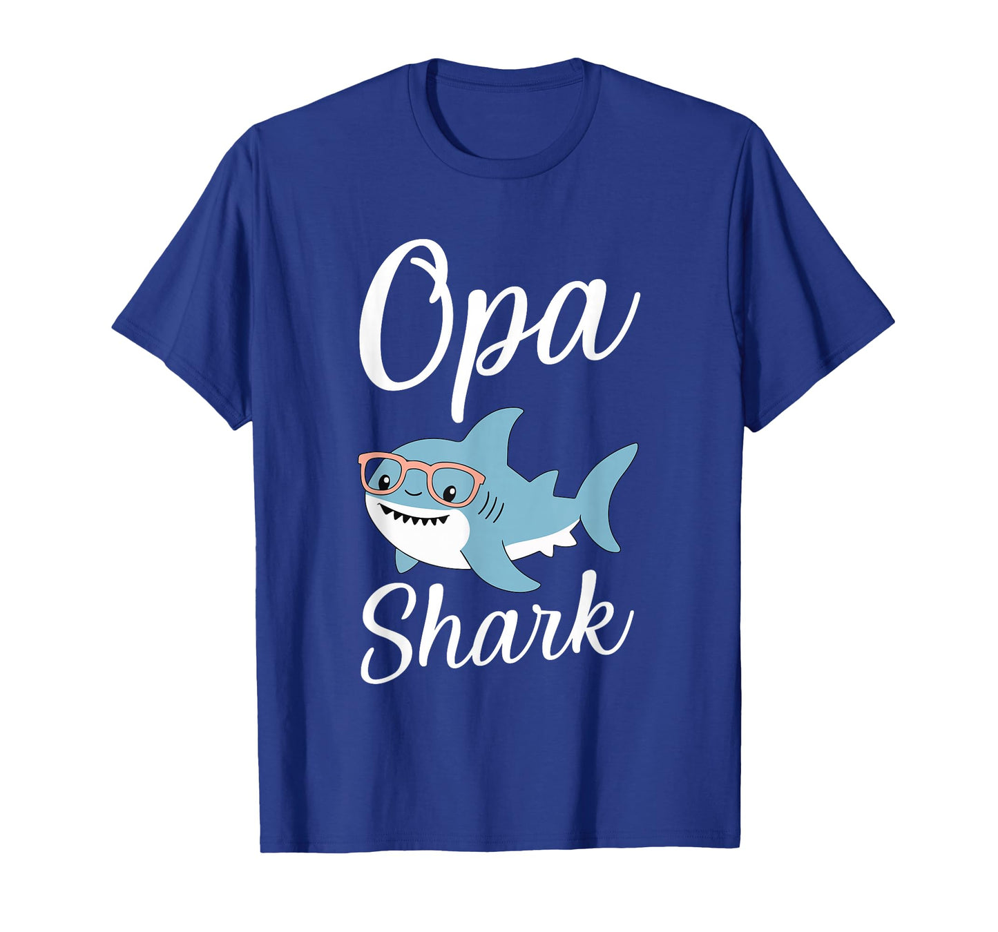 Opa Shark Funny Matching Family Grandpa T-Shirt