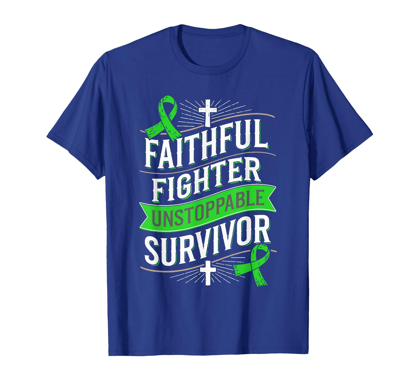 Faithful Fighter Survivor Spinal Cord Injury Awareness T-Shirt