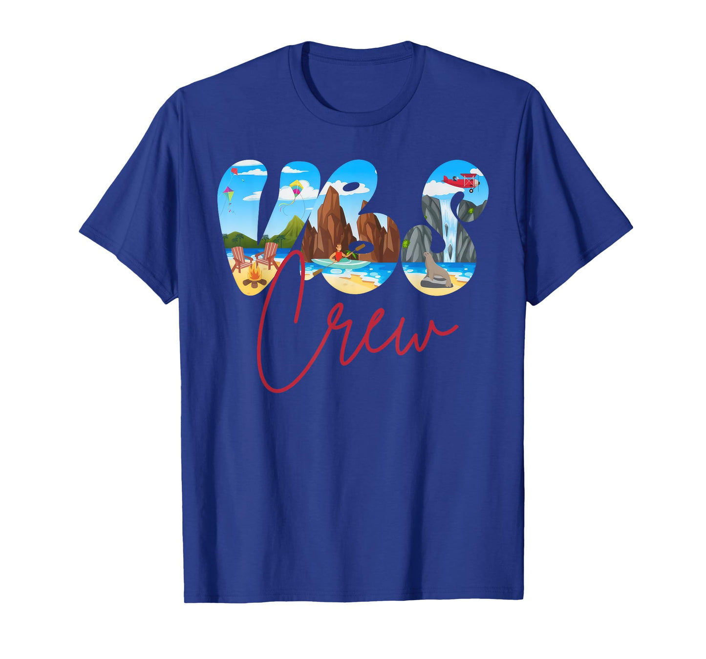 Scuba VBS Crew Breaker Rock Beach VBS 2024 Christian T-Shirt for Men Women Kids