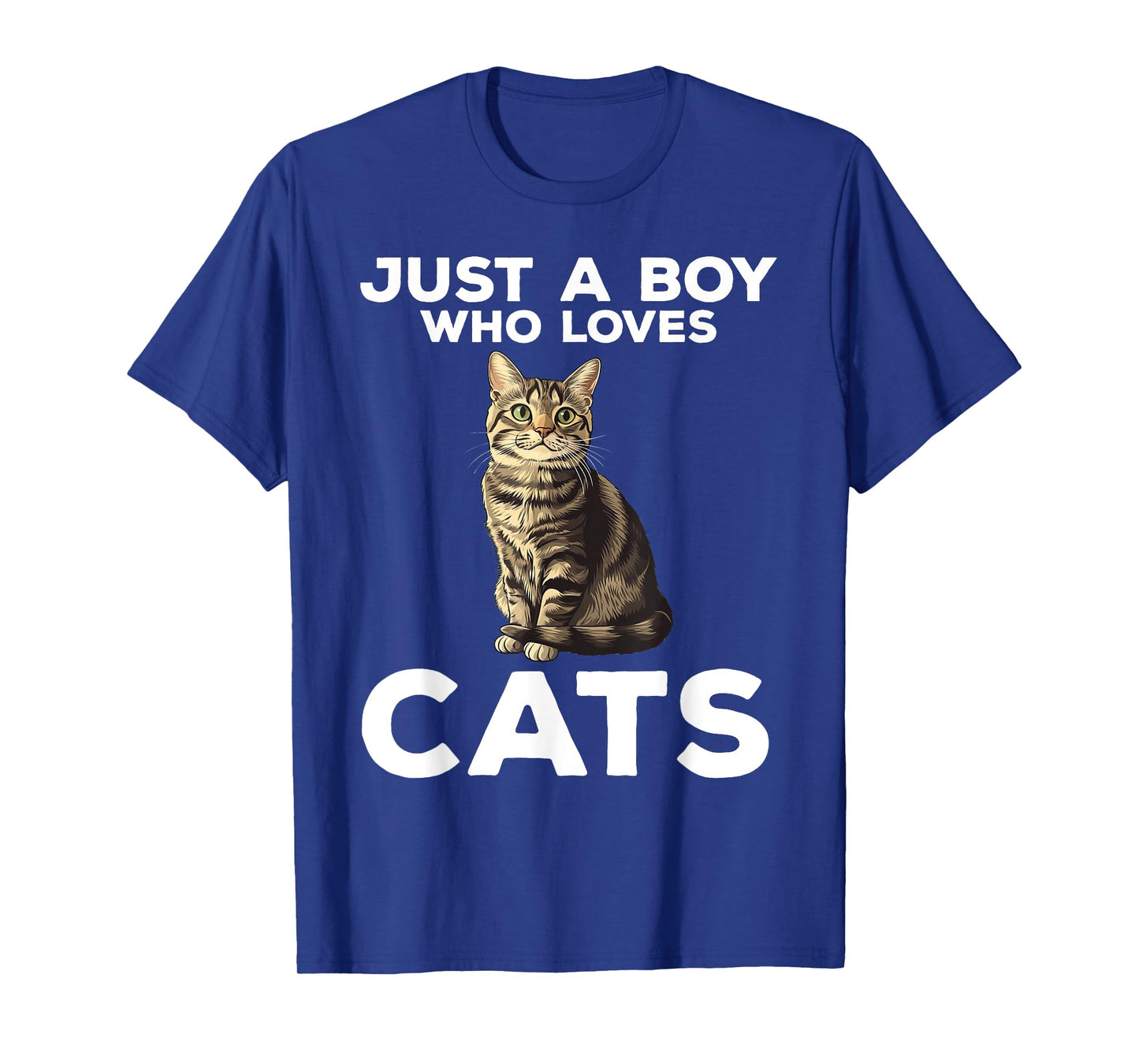 Just A Boy Who Loves Cats Cute Cat T-Shirt