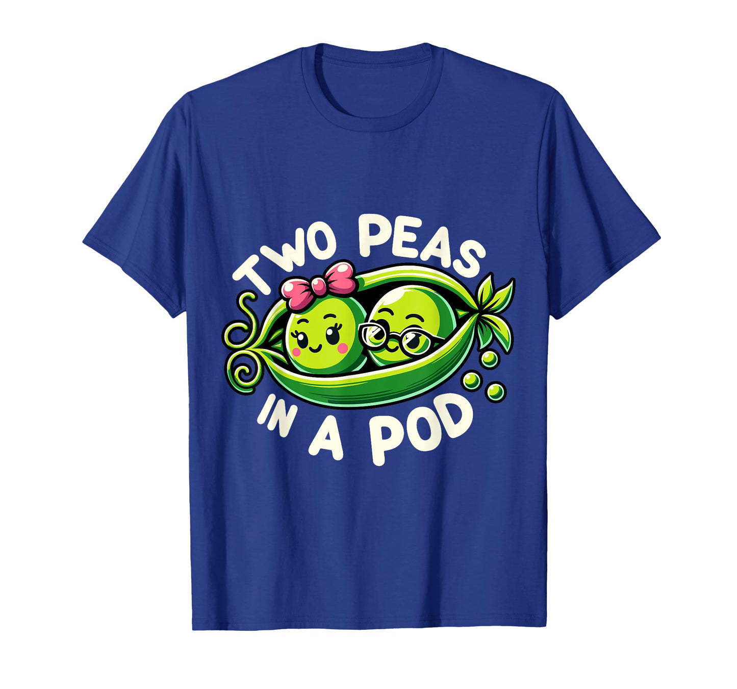 Two Peas In A Pod Funny Vegetable Lover Couples Vegan Twin T-Shirt