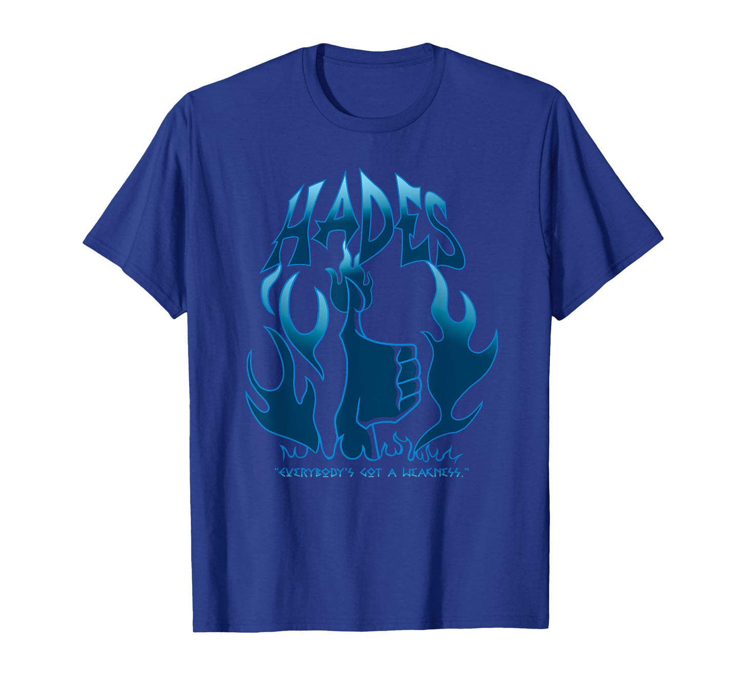 Disney Hercules Hades Everybody's Got A Weakness Blue Fire T-Shirt