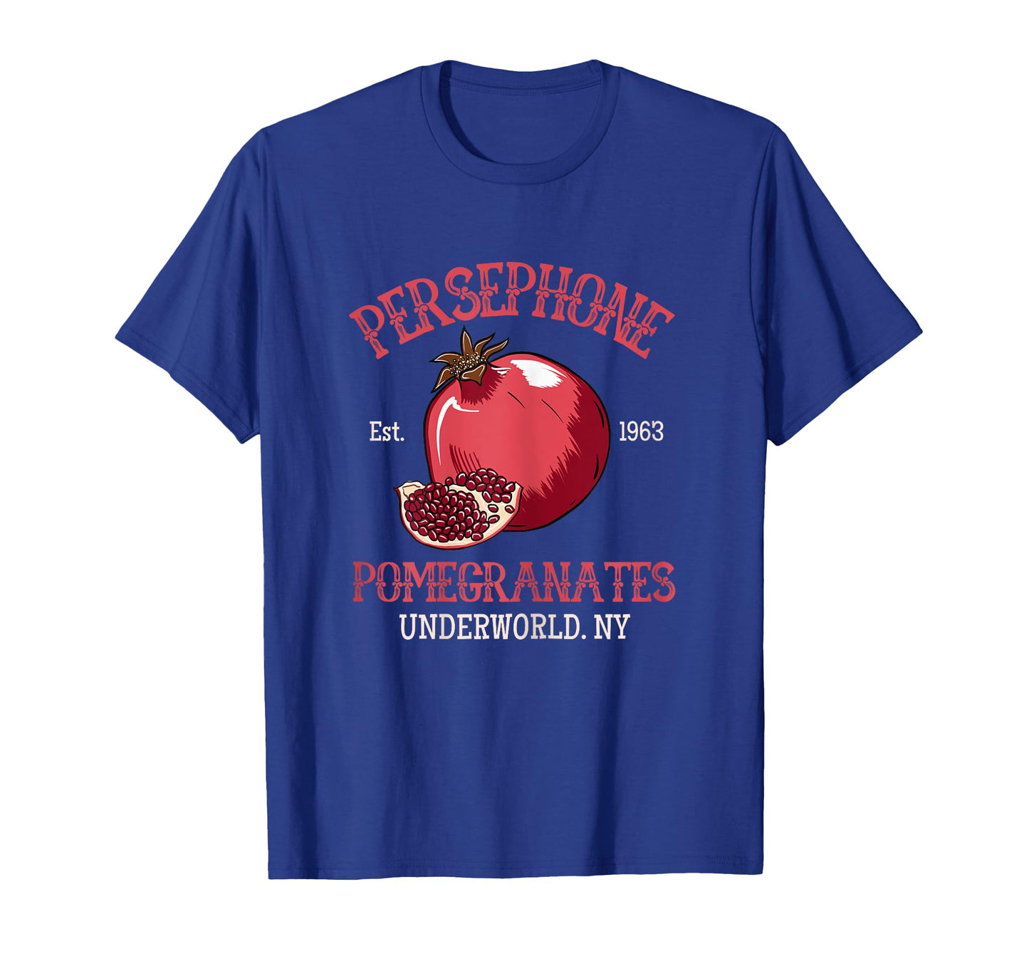 Greek Mythology Persephone's Pomegranates T-Shirt, Female X-Small, Black