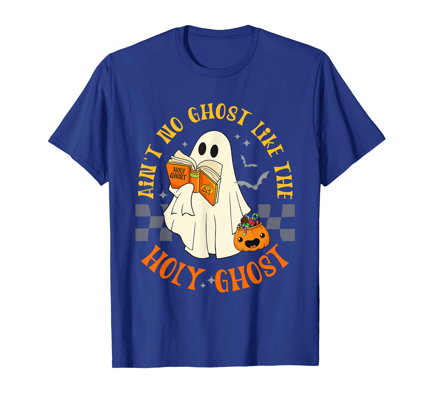 Retro Ain't No Ghost Like The Holy Ghost Halloween Christian T-Shirt