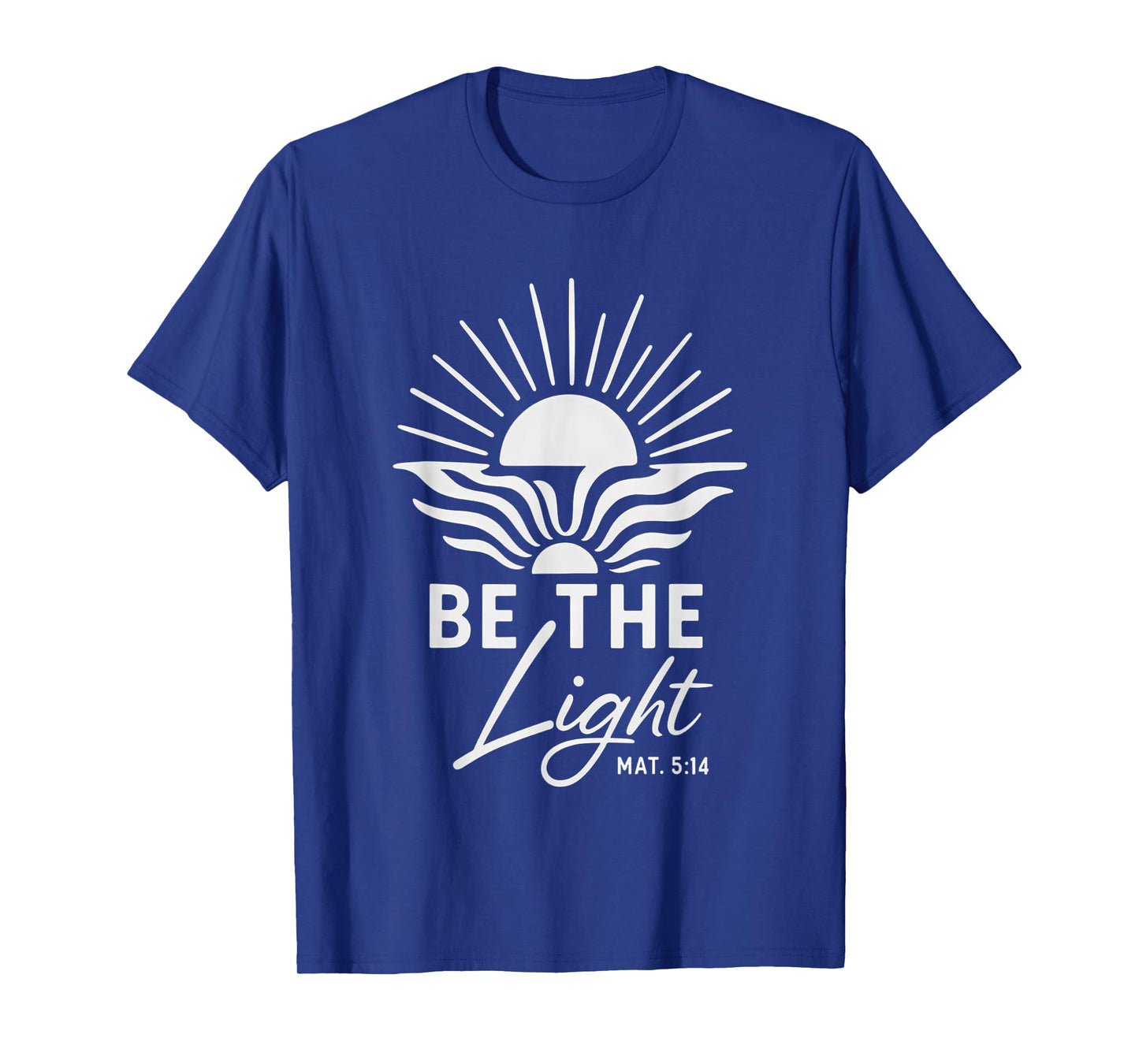 Be The Light Matthew 5:14 Boho Floral Bible Verse Christian T-Shirt