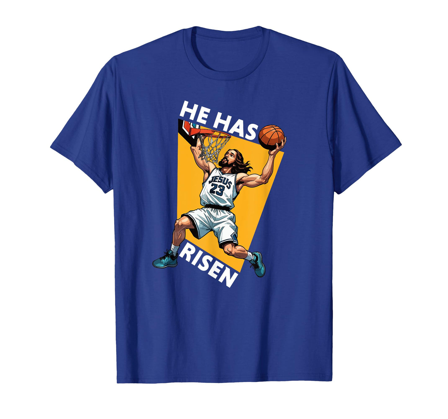 He Has Risen Funny Jesus Basketball Player Christian Humor T-Shirt