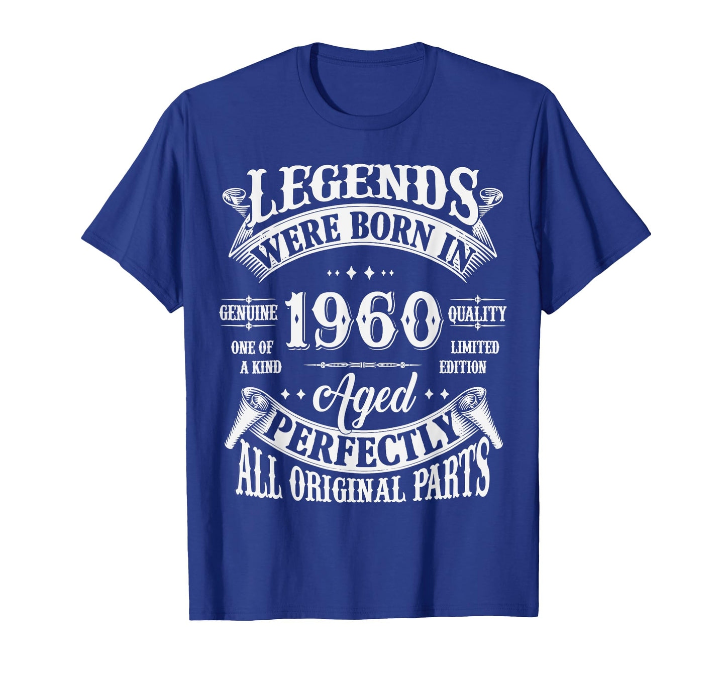 65th Birthday Tee 65 Years Old Vintage Legends Born In 1960 T-Shirt