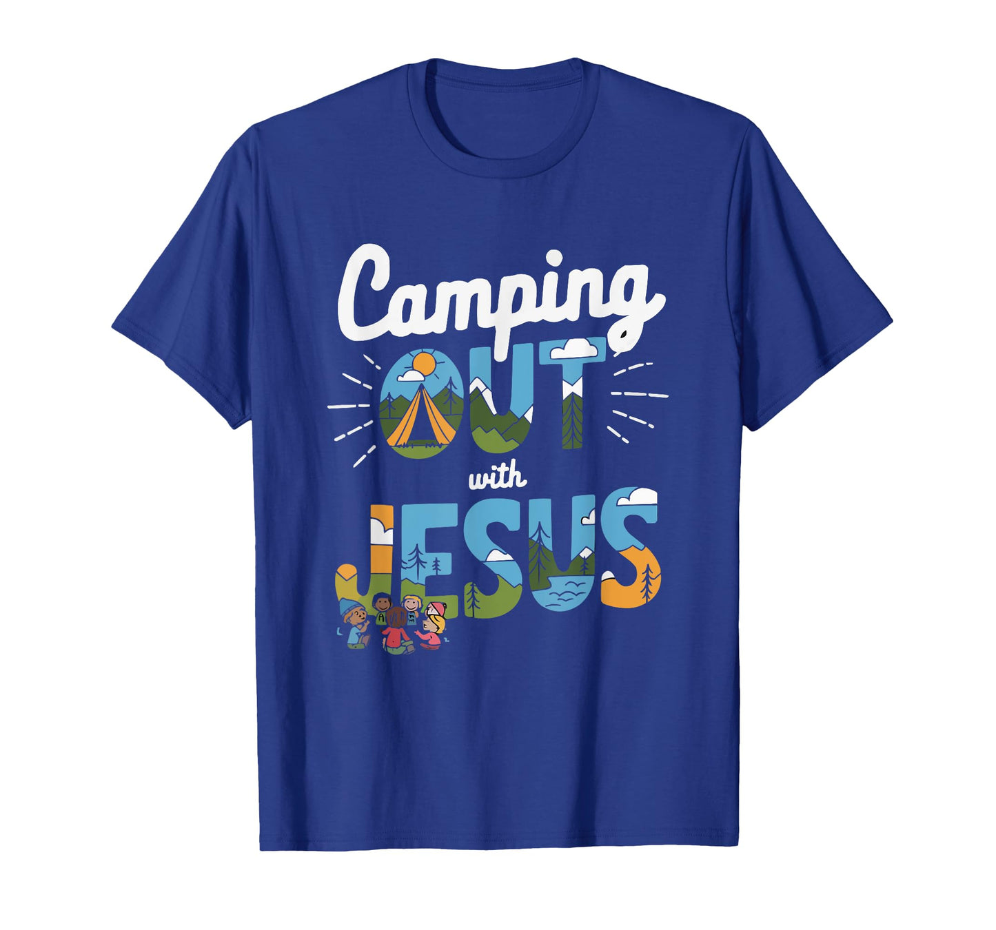 Camping Jesus Christ Religion Christian Camper Christianity T-Shirt