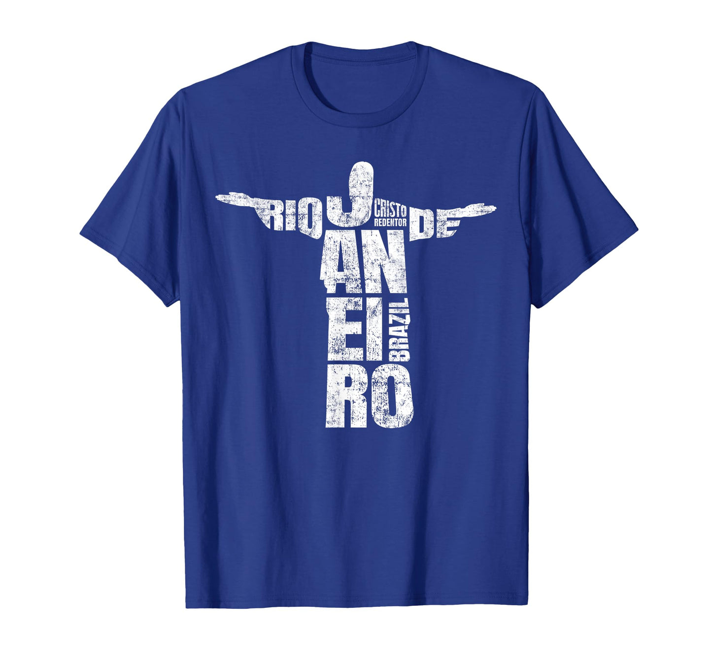 Vintage Rio Cristo Redentor Brazil Souvenir Christ Brazilian T-Shirt