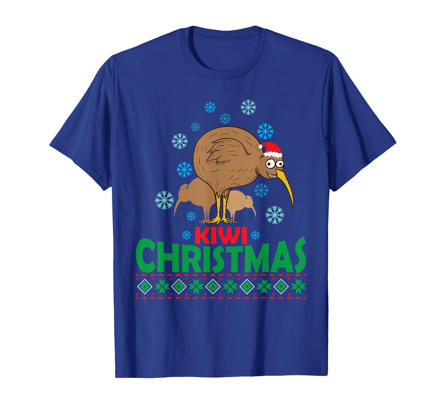 funny Xmas Santa Claus ugly Christmas kiwi bird Ugly Christmas with Kiwi Bird from New Zealand T-Shirt