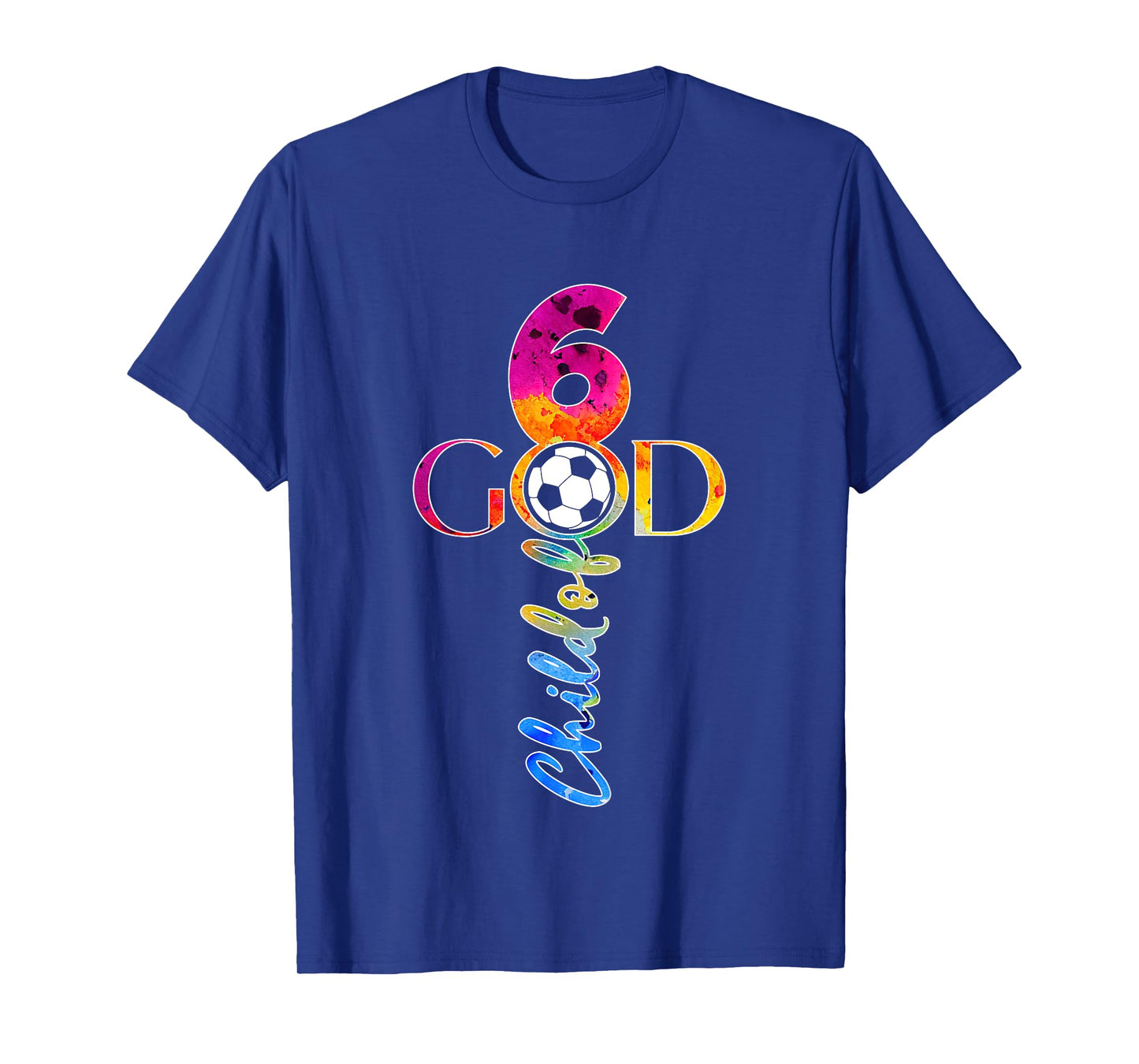 JESUS 6 YEARS CHILD OF GOD SOCCER 6TH BIRTHDAY T-Shirt