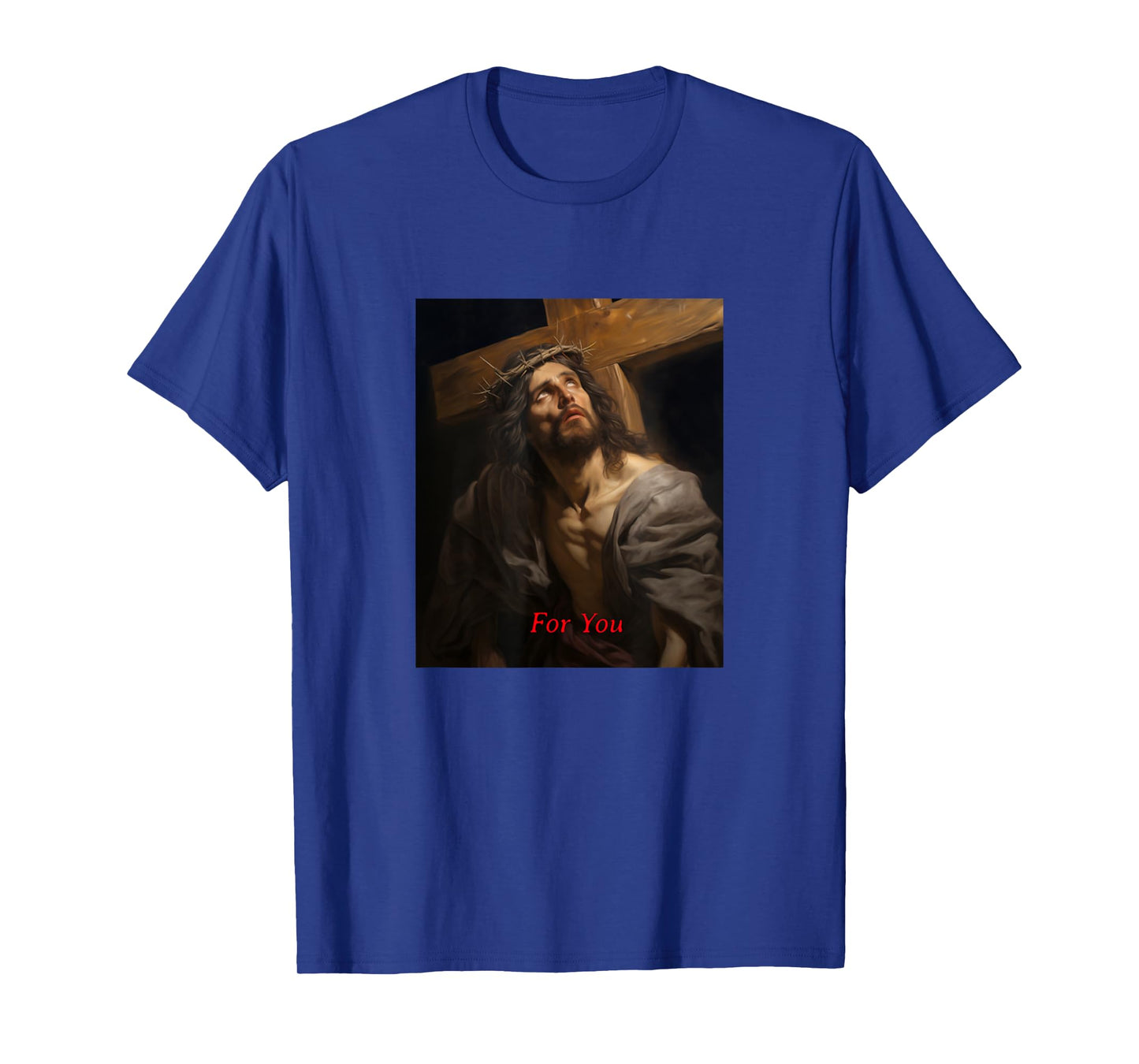 Jesus Crown for You Cross Faith Face of Jesus T-Shirt