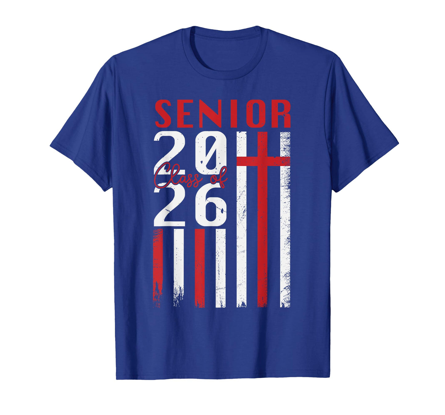 Senior Class of 2026 USA Flag Christian Graduation Senior 26 T-Shirt