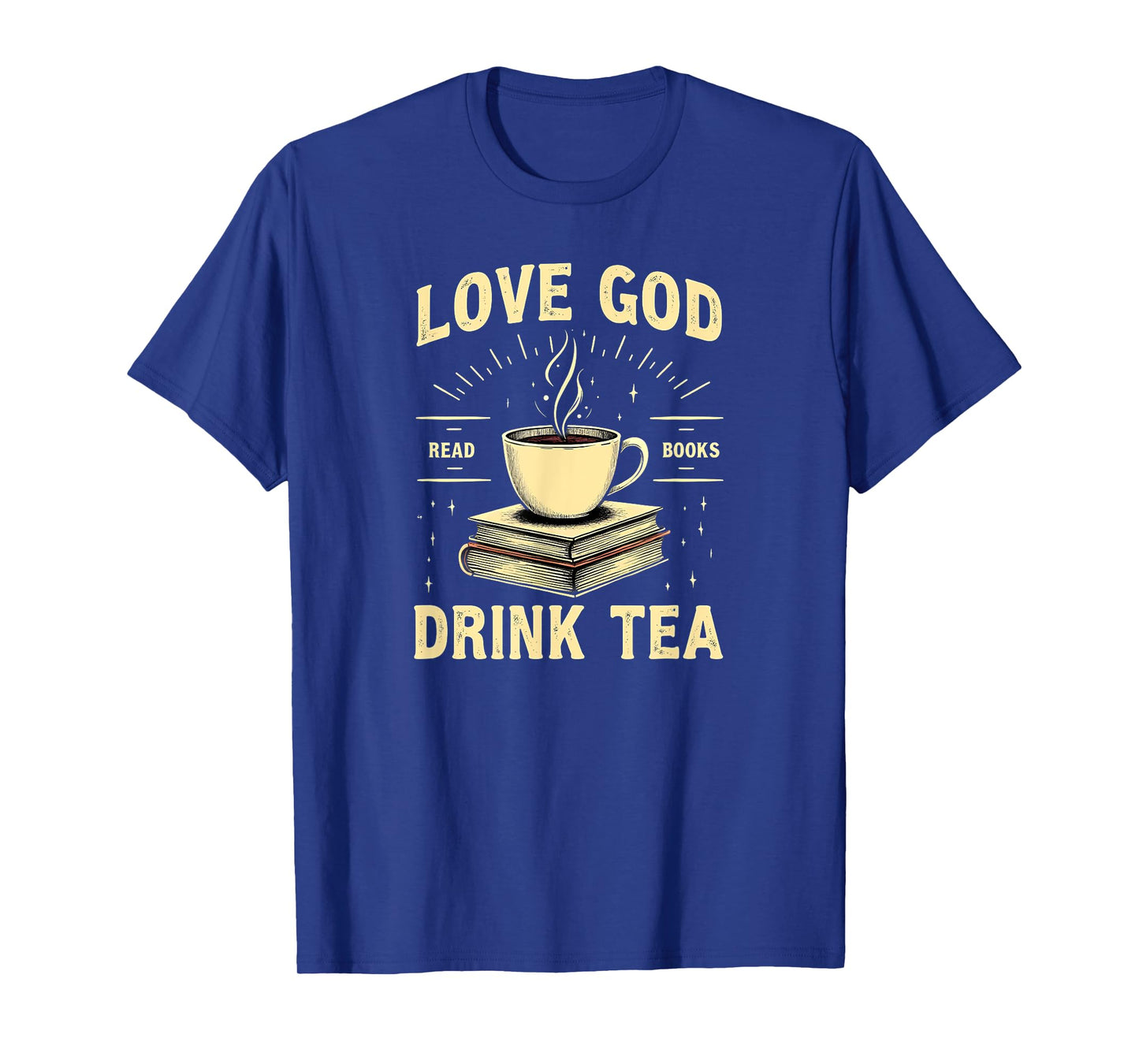 Christian Bookworm Love God Read Books Drink Tea T-Shirt